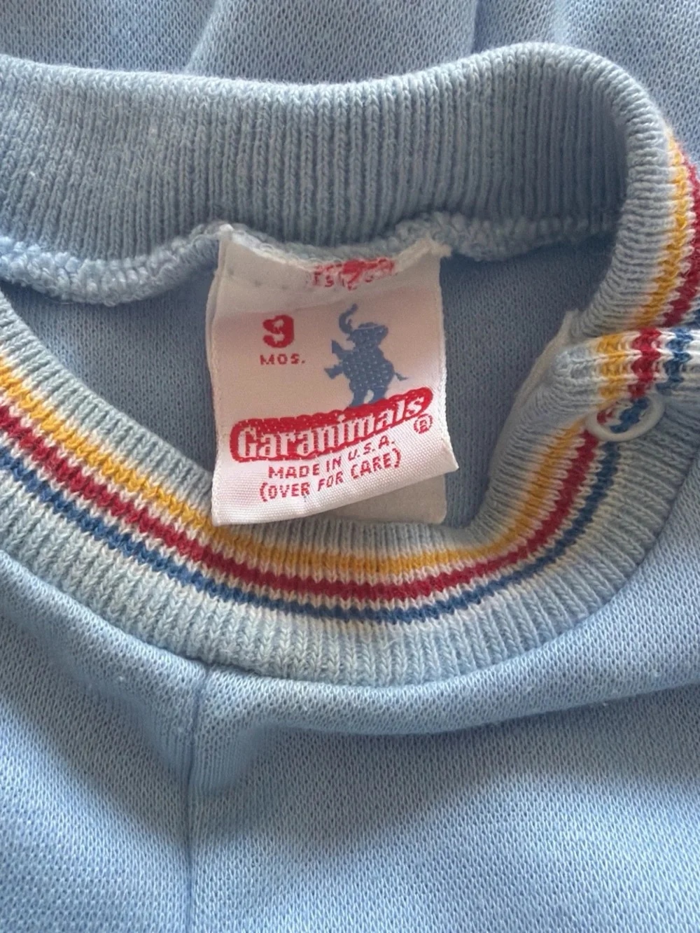Vintage Baby Blue Hot Air Balloon Romper